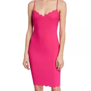 Revolve Likely Lolita scallop hot pink dress
